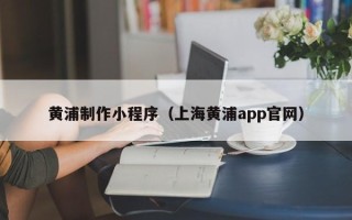 武威黄浦制作小程序（上海黄浦app官网）